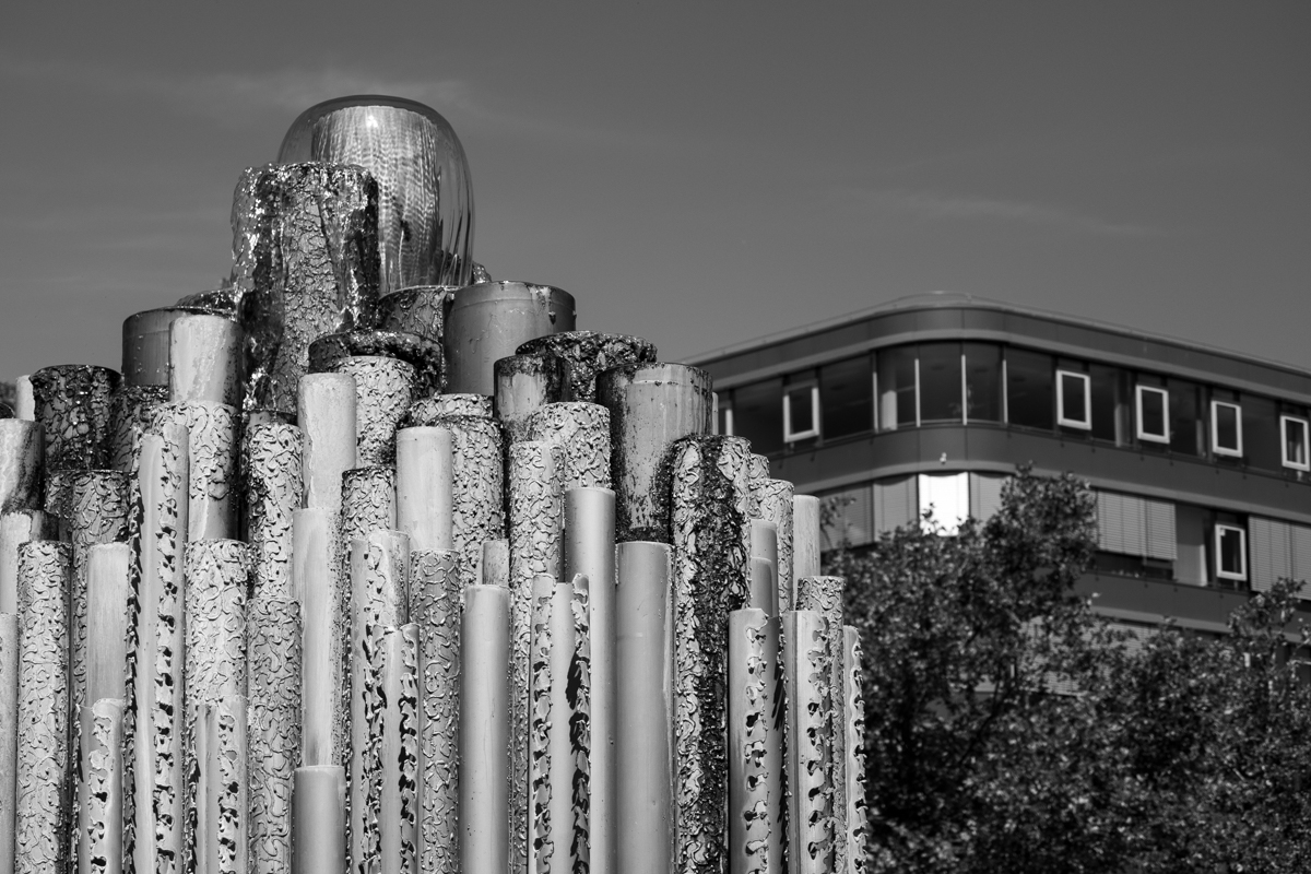 Wolfsburg, Innenstadt, Architektur, Brunnen, Kunst